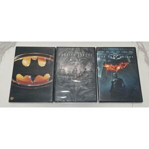 Batman DVD Bundle 1989 Zack Snyders Justice League The Dark Knight 3 Movie Lot